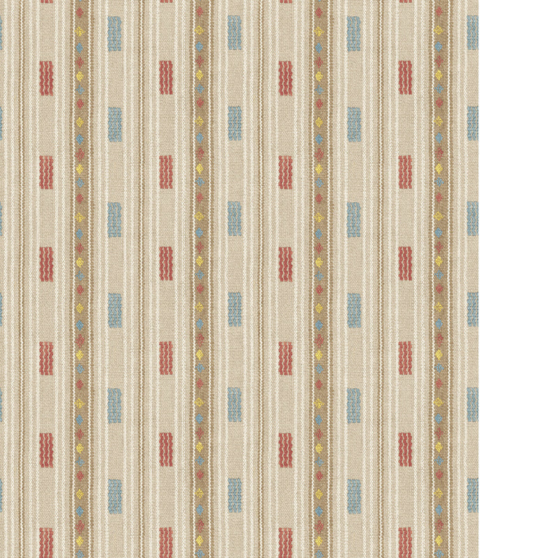 G P & J BAKER - TRADEWIND- RED/BLUE - Wallcovering by the Roll RED/BLUE