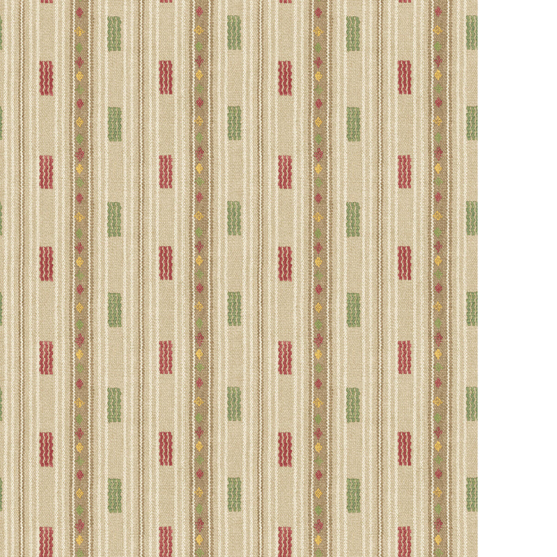 G P & J BAKER - TRADEWIND- RED/GREEN - Wallcovering by the Roll RED/GREEN