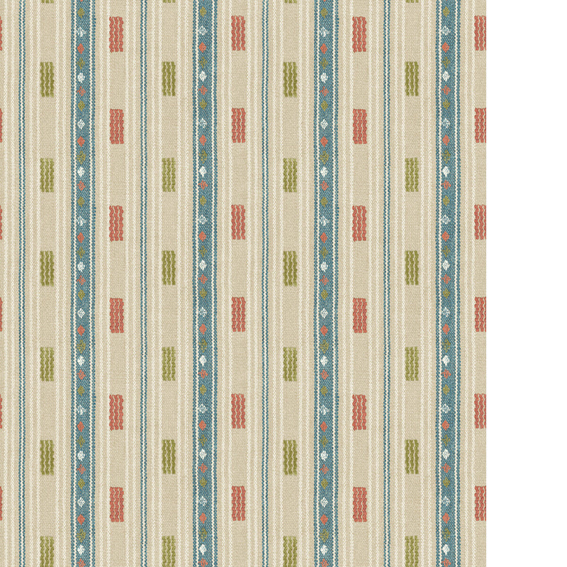 G P & J BAKER - TRADEWIND- TEAL/SPICE - Wallcovering by the Roll TEAL/SPICE