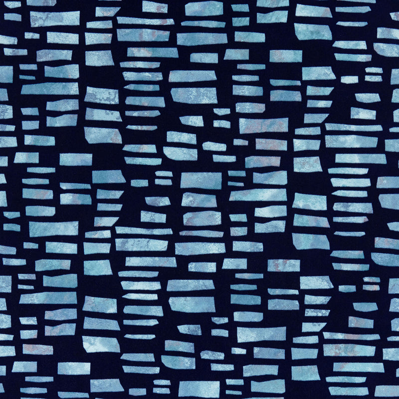 Maxwell - FUSION FLOCK (WP) - BLUE DUSK - Wallcovering by the 11 Yard Roll