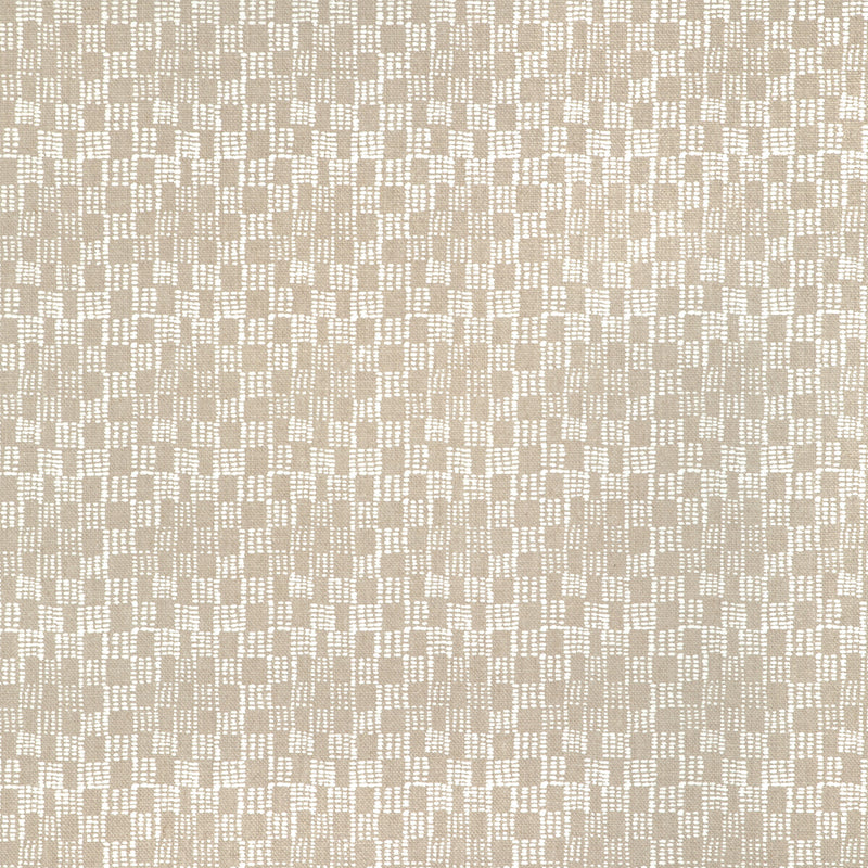 CAROLINE CECIL TEXTILES - BECK- WHITE/NATURAL - Fabric by the Yard WHITE/NATURAL