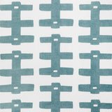 CAROLINE CECIL TEXTILES - BRIDGE- DENIM/OYSTER - Fabric by the Yard