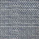 CAROLINE CECIL TEXTILES - GAMAL- DARK NAVY/OYSTER - Fabric by the Yard