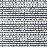 CAROLINE CECIL TEXTILES - HANNU- DARK NAVY/OYSTER - Fabric by the Yard