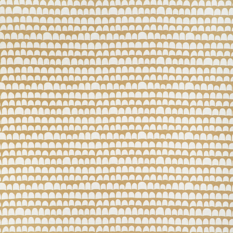 CAROLINE CECIL TEXTILES - HANNU- COGNAC/OYSTER - Fabric by the Yard COGNAC/OYSTER