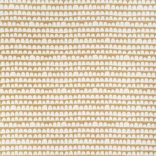 CAROLINE CECIL TEXTILES - HANNU- COGNAC/OYSTER - Fabric by the Yard COGNAC/OYSTER