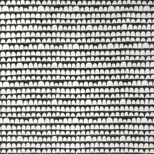 CAROLINE CECIL TEXTILES - HANNU- BLACK/ECRU - Fabric by the Yard BLACK/ECRU