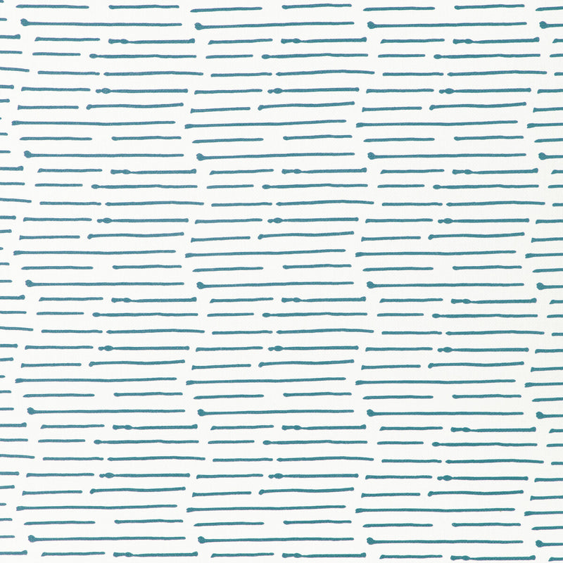 CAROLINE CECIL TEXTILES - INK STRIPE- DENIM/OYSTER - Fabric by the Yard DENIM/OYSTER