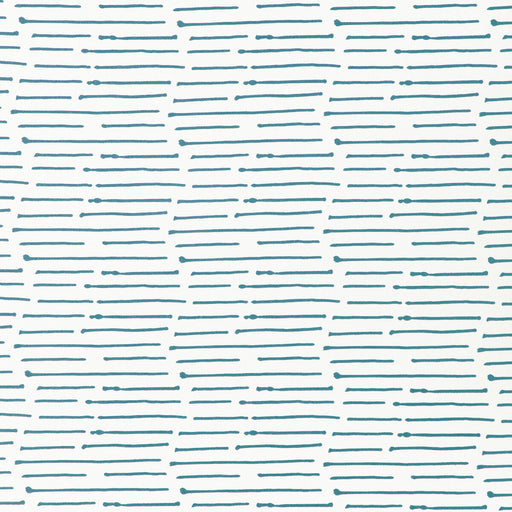 CAROLINE CECIL TEXTILES - INK STRIPE- DENIM/OYSTER - Fabric by the Yard DENIM/OYSTER