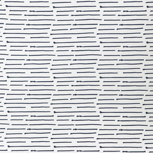 CAROLINE CECIL TEXTILES - INK STRIPE- DARK NAVY/OYSTER - Fabric by the Yard DARK NAVY/OYSTER