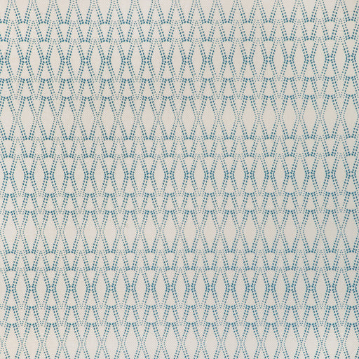 CAROLINE CECIL TEXTILES - KETUT- TEAL/OYSTER - Fabric by the Yard TEAL/OYSTER