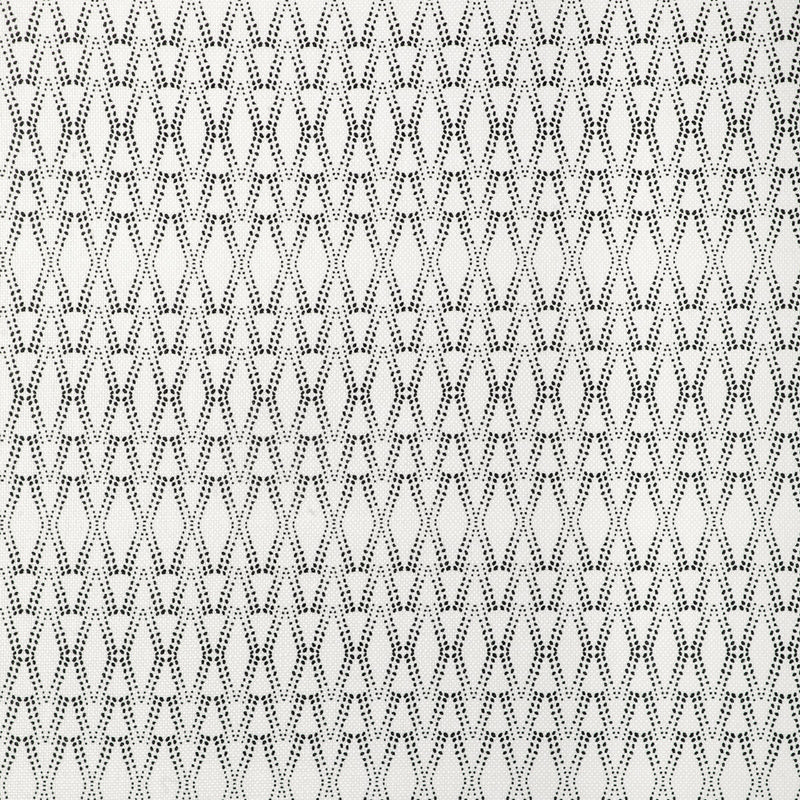 CAROLINE CECIL TEXTILES - KETUT- BLACK/OYSTER - Fabric by the Yard BLACK/OYSTER