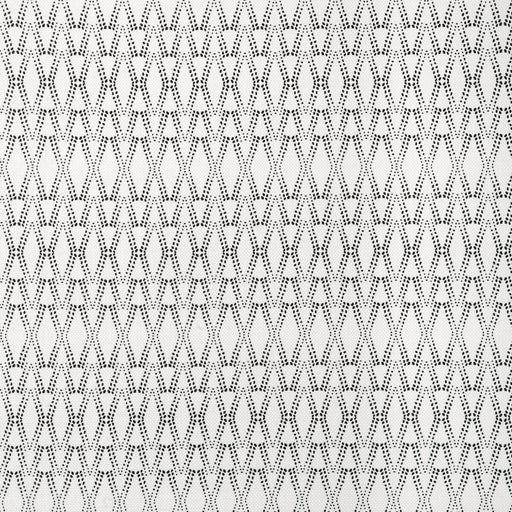 CAROLINE CECIL TEXTILES - KETUT- BLACK/OYSTER - Fabric by the Yard BLACK/OYSTER