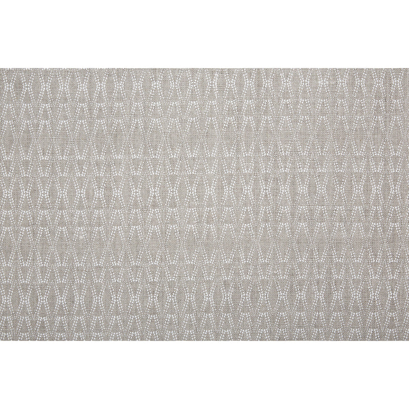 CAROLINE CECIL TEXTILES - KETUT- WHITE/NATURAL - Fabric by the Yard WHITE/NATURAL