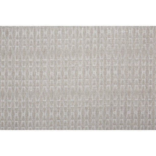 CAROLINE CECIL TEXTILES - KETUT- WHITE/NATURAL - Fabric by the Yard WHITE/NATURAL