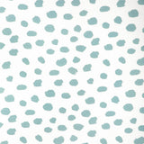 CAROLINE CECIL TEXTILES - PAINT DOT- DENIM/OYSTER - Fabric by the Yard