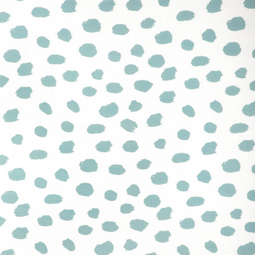 CAROLINE CECIL TEXTILES - PAINT DOT- DENIM/OYSTER - Fabric by the Yard DENIM/OYSTER