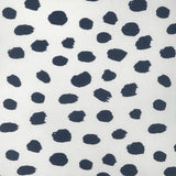 CAROLINE CECIL TEXTILES - PAINT DOT- DARK NAVY/OYSTER - Fabric by the Yard