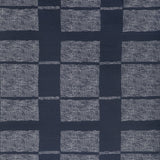 CAROLINE CECIL TEXTILES - REED- DARK NAVY/OYSTER - Fabric by the Yard