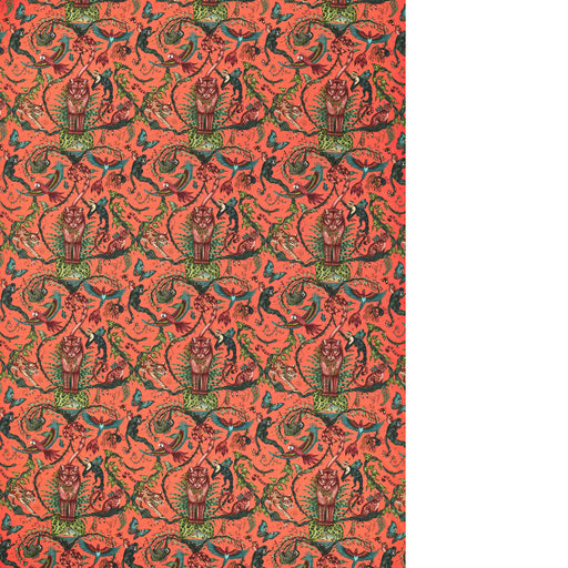 CLARKE AND CLARKE - BOSQUE DREAMS - CORAL - Fabric By The YARD