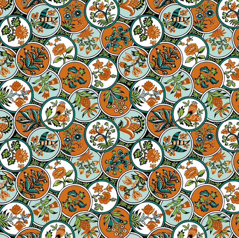 RM Coco - Cloisonne - Fabric by the Yard - Samples Available Upon Request