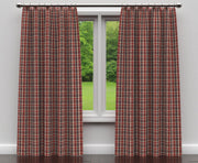 Charlotte - D101 - Brick Plaid - Fabric by the Yard - D101 - D101_Drapery