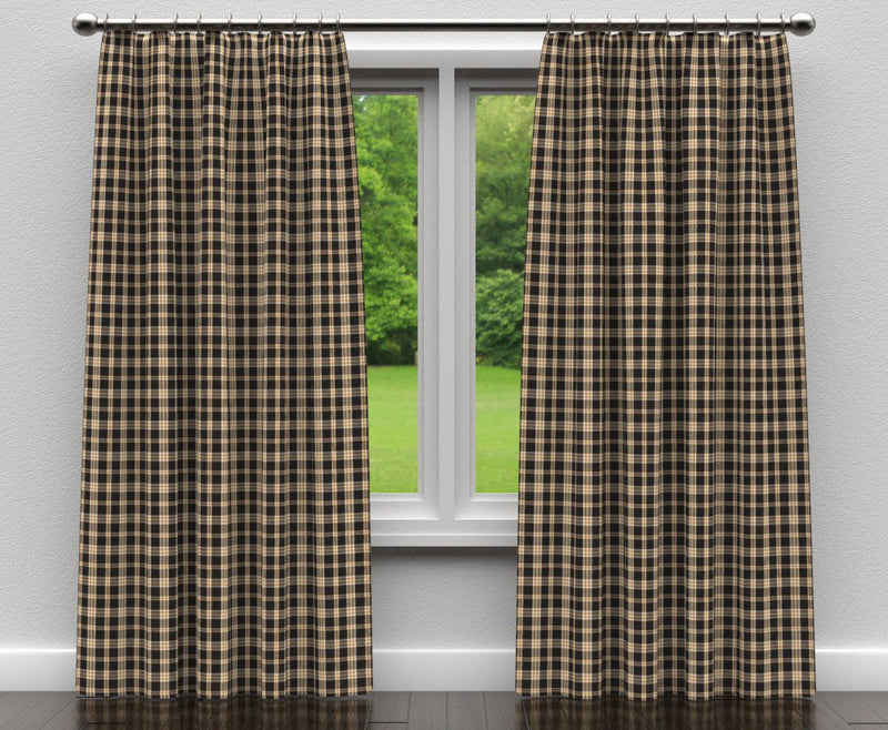 Charlotte - D103 - Onyx Plaid - Fabric by the Yard - D103 - D103_Drapery
