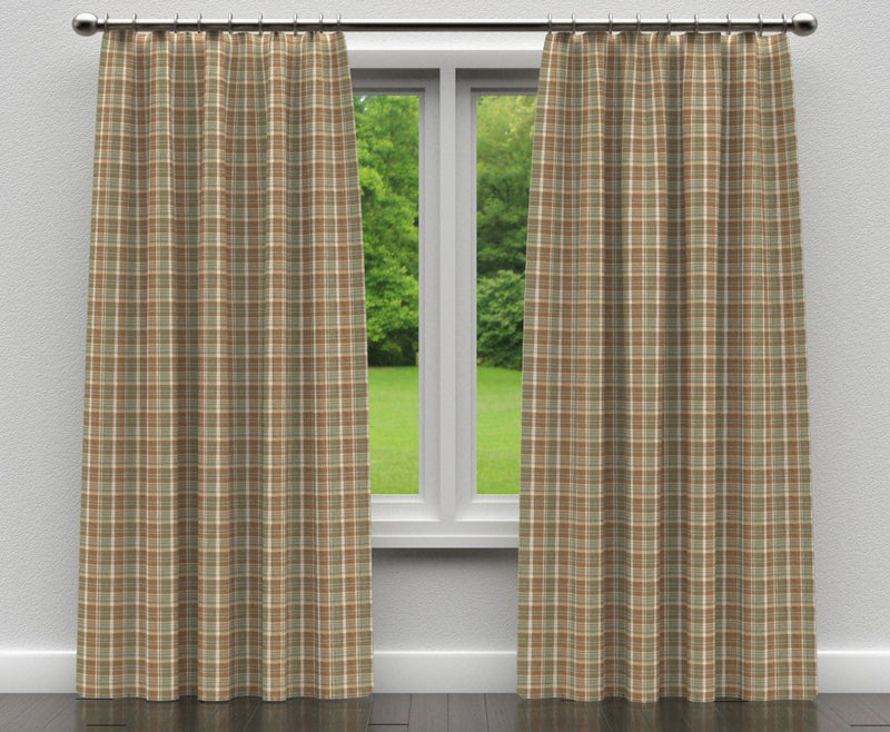 Charlotte - D105 - Juniper Plaid - Fabric by the Yard - D105 - D105_Drapery