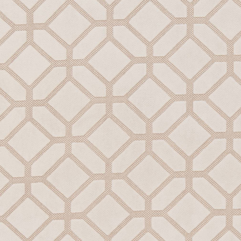 Charlotte - D1066 - Ivory Geometric - Fabric by the Yard Ivory Geometric