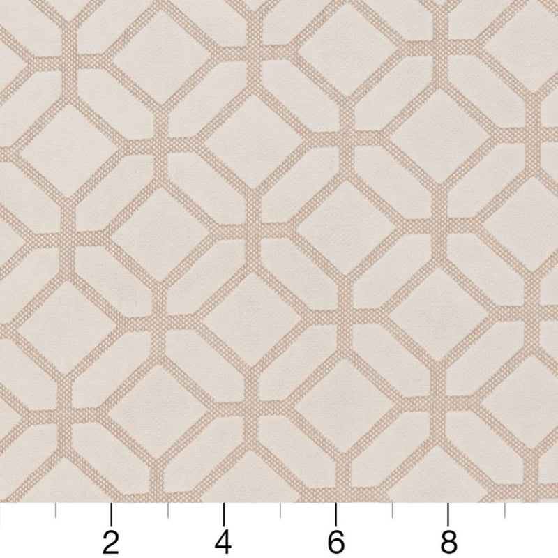 Charlotte - D1066 - Ivory Geometric - Fabric by the Yard - D1066 - D1066_Ruler