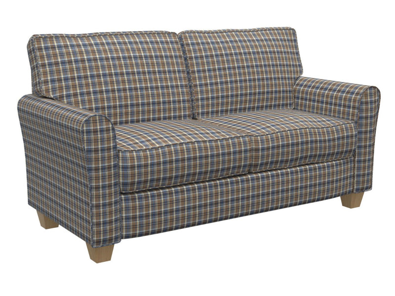Charlotte - D106 - Indigo Plaid - Fabric by the Yard - D106 - D106_Furniture