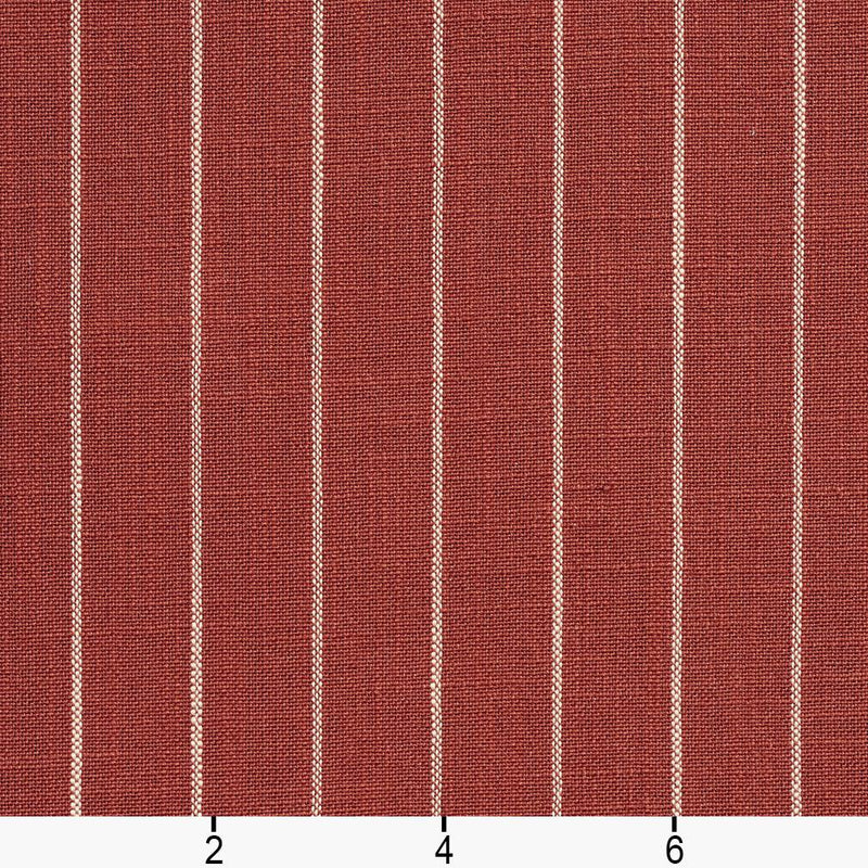 Charlotte - D108 - Brick Pinstripe - Fabric by the Yard - D108 - D108_Ruler