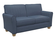 Charlotte - D113 - Indigo Pinstripe - Fabric by the Yard - D113 - D113_Furniture
