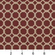 Charlotte - D1226 - Burgundy Honeycomb - Fabric by the Yard - D1226 - D1226_Ruler