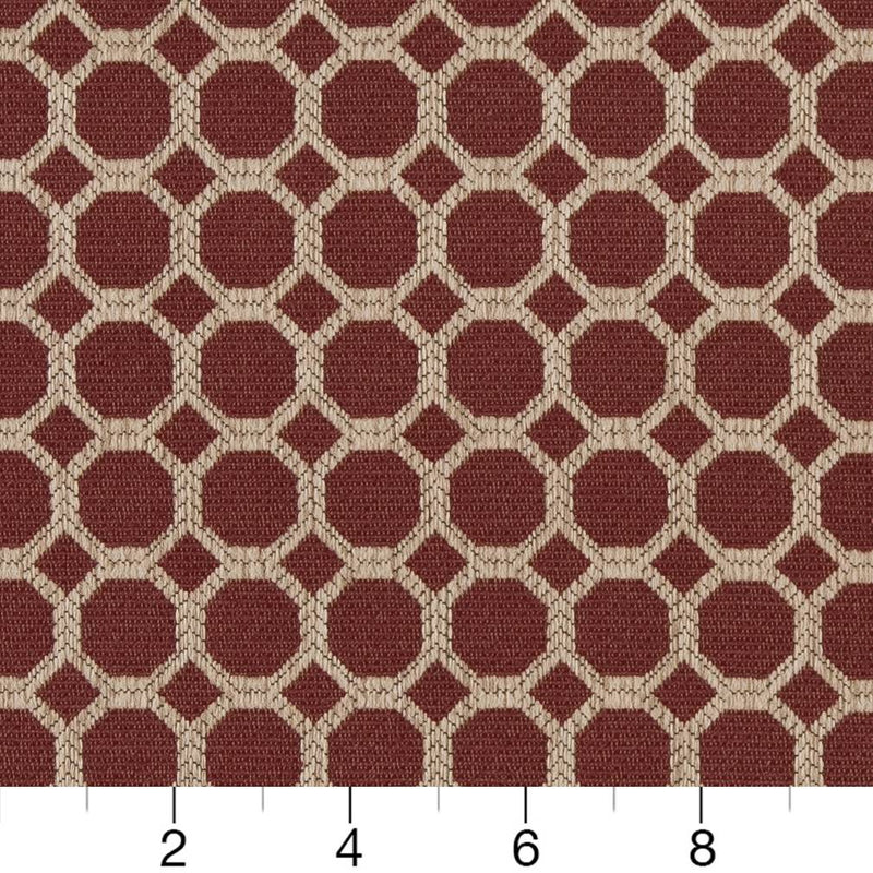 Charlotte - D1226 - Burgundy Honeycomb - Fabric by the Yard - D1226 - D1226_Ruler