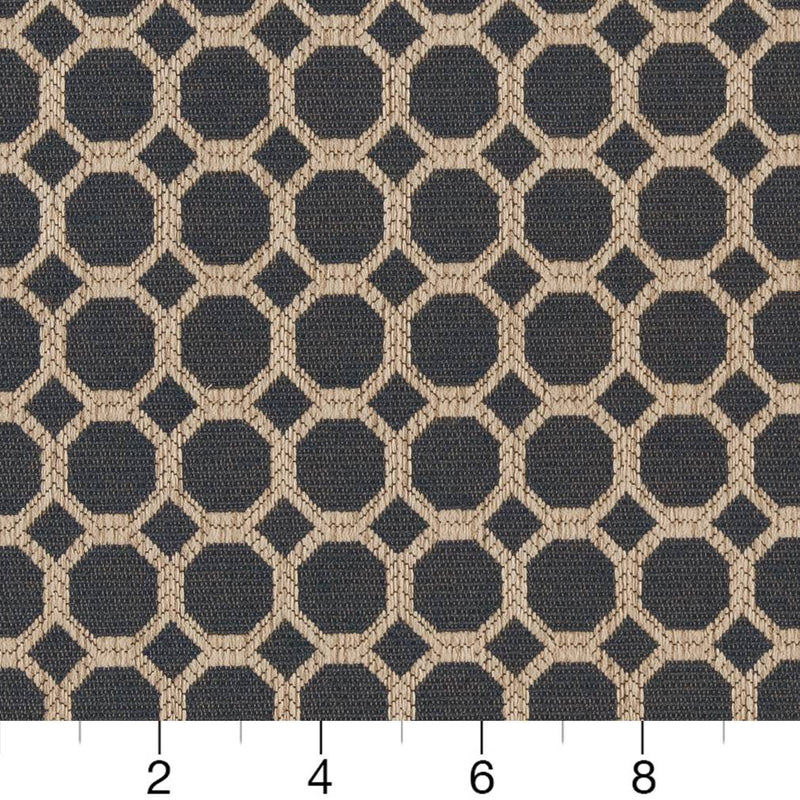 Charlotte - D1230 - Indigo Honeycomb - Fabric by the Yard - D1230 - D1230_Ruler
