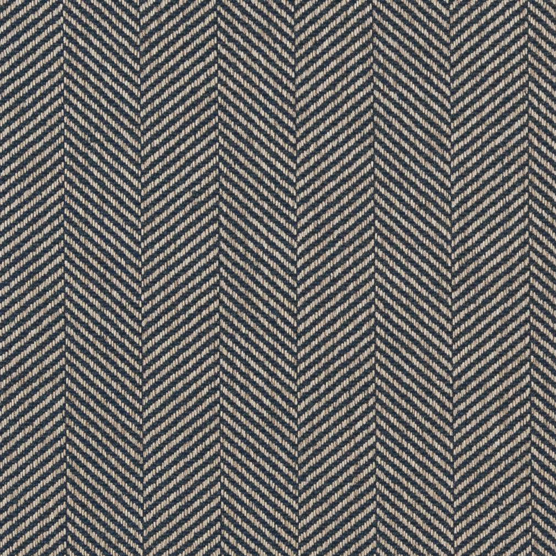 Charlotte - D1237 - Indigo Chevron - Fabric by the Yard Indigo Chevron