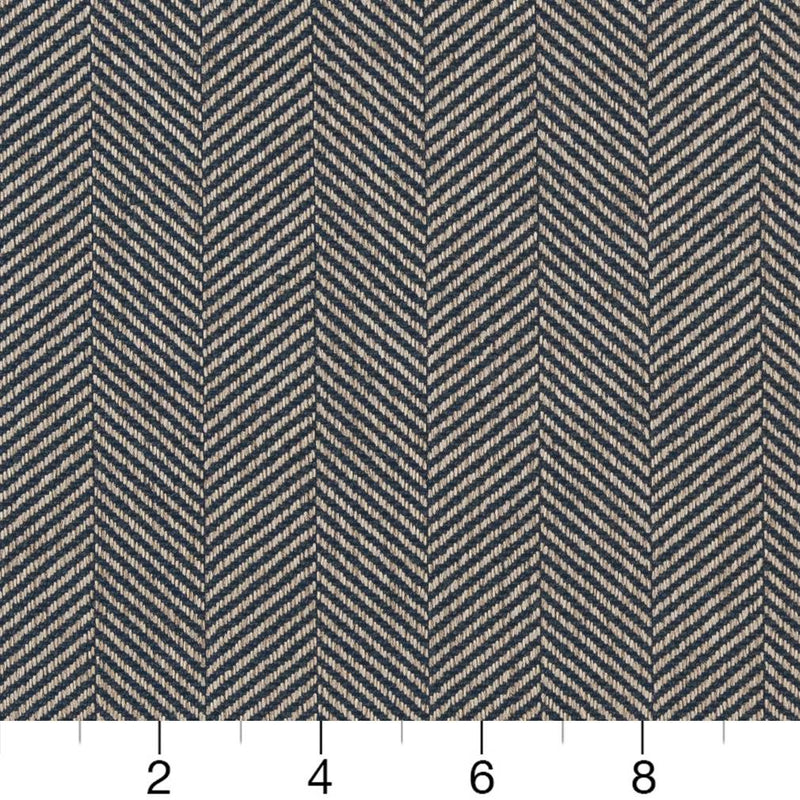 Charlotte - D1237 - Indigo Chevron - Fabric by the Yard - D1237 - D1237_Ruler