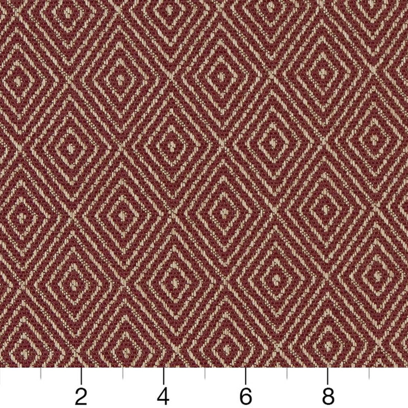 Charlotte - D1239 - Burgundy Diamond - Fabric by the Yard - D1239 - D1239_Ruler