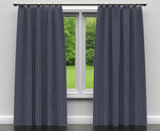 Charlotte - D127 - Indigo Checkerboard - Fabric by the Yard - D127 - D127_Drapery
