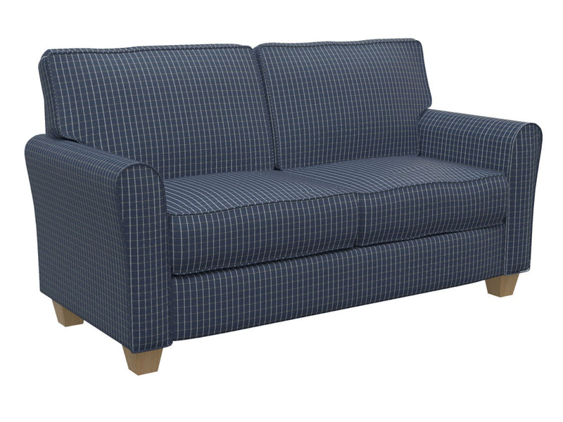 Charlotte - D127 - Indigo Checkerboard - Fabric by the Yard - D127 - D127_Furniture