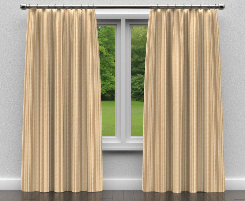 Charlotte - D128 - Wheat Stripe - Fabric by the Yard - D128 - D128_Drapery