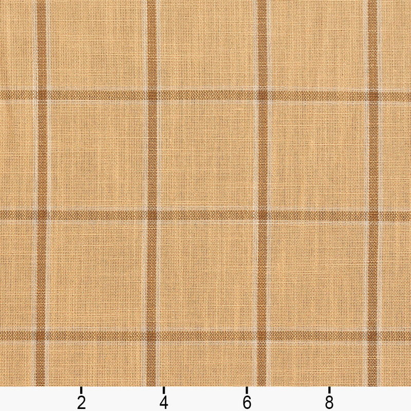 Charlotte - D135 - Wheat Windowpane - Fabric by the Yard - D135 - D135_Ruler