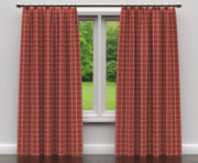 Charlotte - D136 - Brick Windowpane - Fabric by the Yard - D136 - D136_Drapery