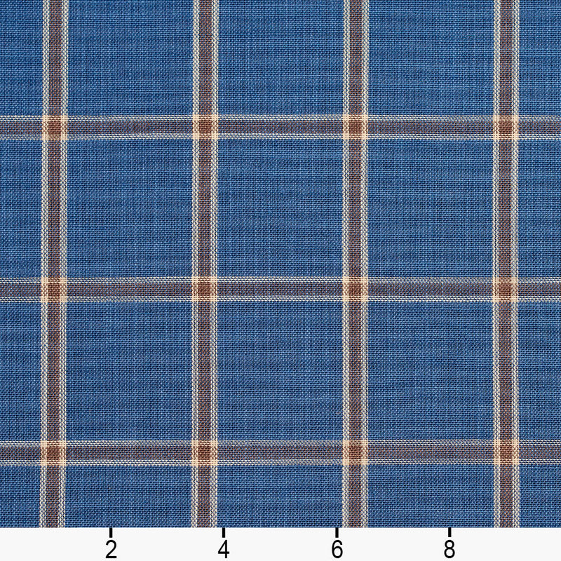 Charlotte - D137 - Wedgewood Windowpane - Fabric by the Yard - D137 - D137_Ruler