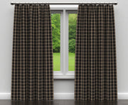 Charlotte - D138 - Onyx Windowpane - Fabric by the Yard - D138 - D138_Drapery