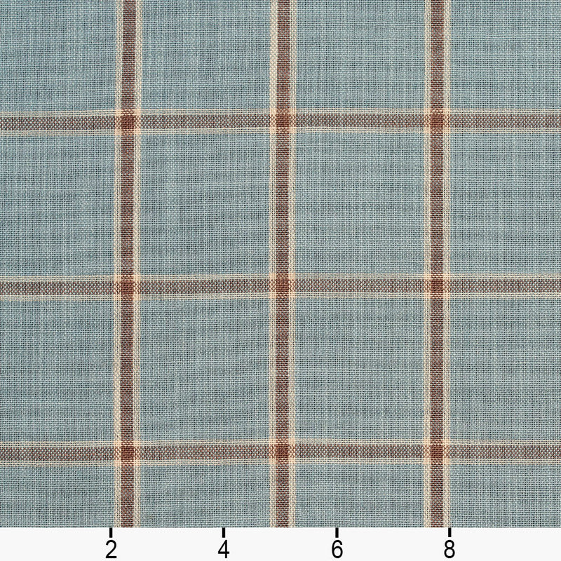 Charlotte - D139 - Cornflower Windowpane - Fabric by the Yard - D139 - D139_Ruler