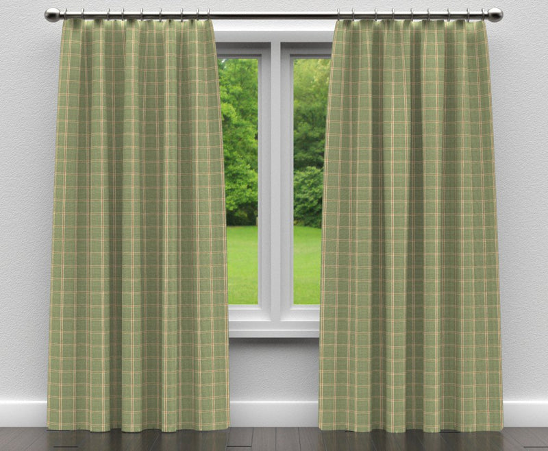 Charlotte - D140 - Juniper Windowpane - Fabric by the Yard - D140 - D140_Drapery