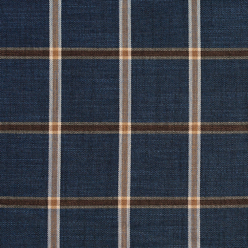 Charlotte - D141 - Indigo Windowpane - Fabric by the Yard Indigo Windowpane