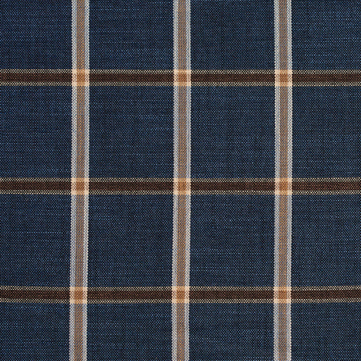 Charlotte - D141 - Indigo Windowpane - Fabric by the Yard Indigo Windowpane